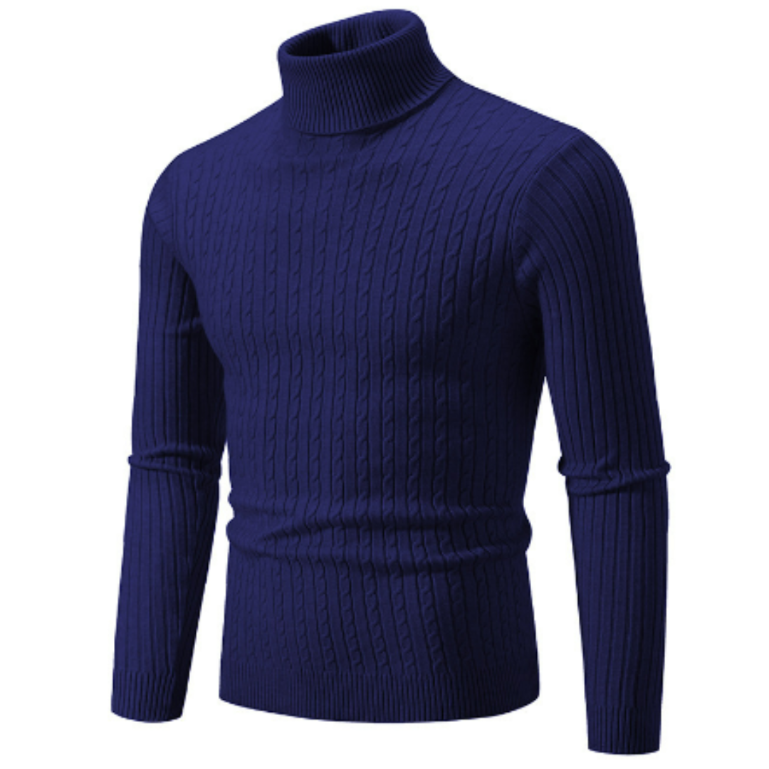 Maglione Uomo Collo Alto Caldo Morbido Invernale