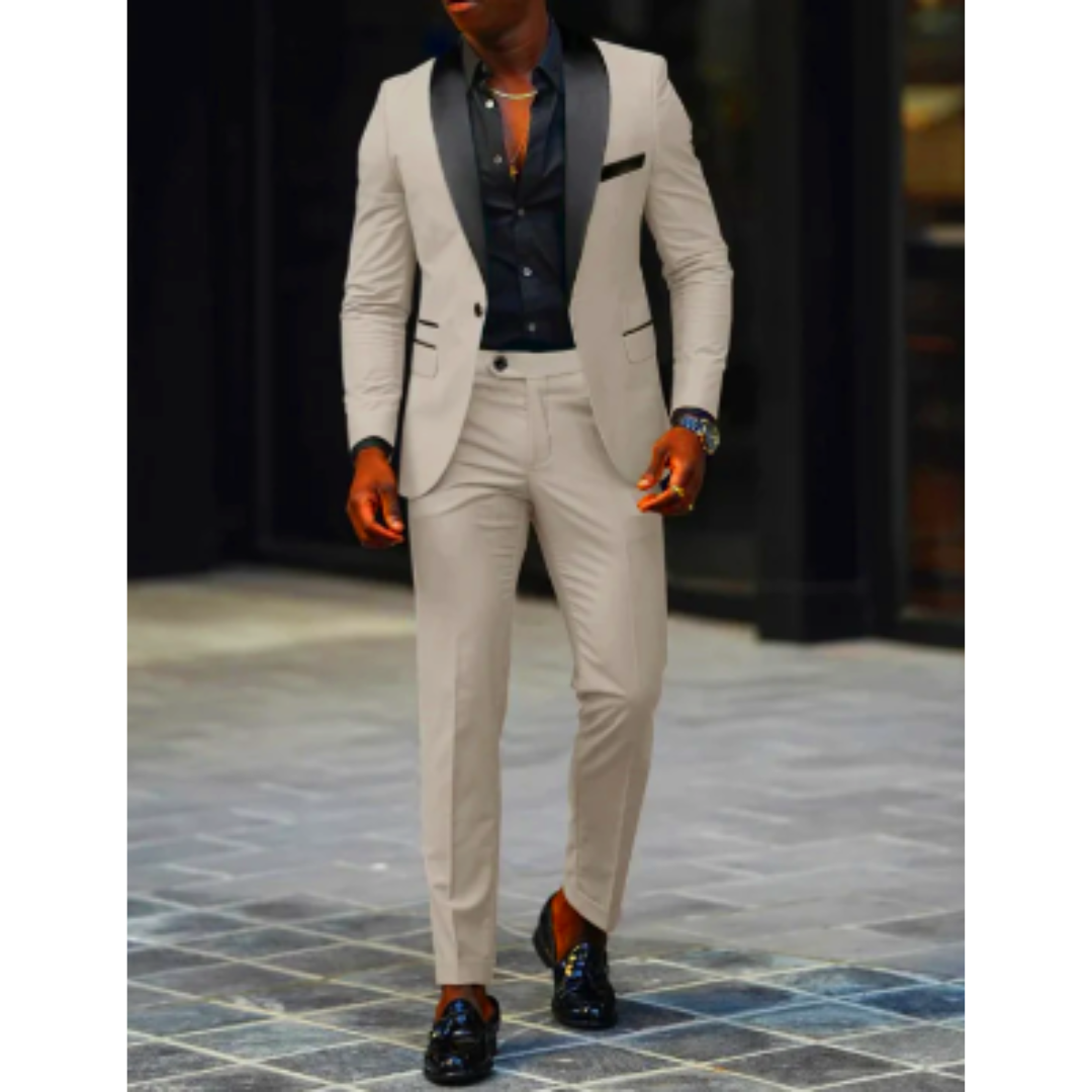 Completo Uomo Classico Elegante Taglio Regolare