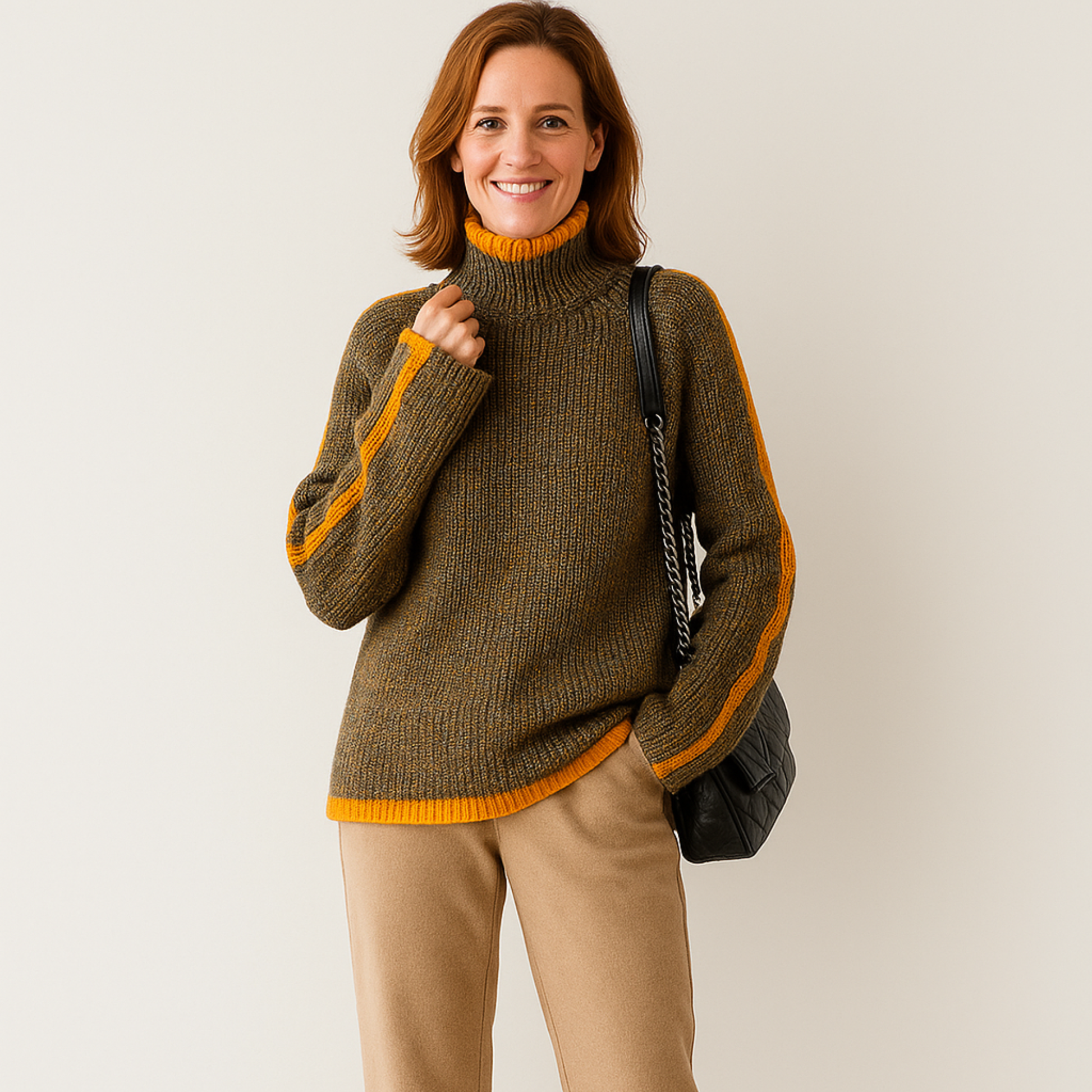 Maglione Donna Motivo Norvegese Vestibilità Dritta - Brentozzi