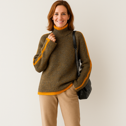 Maglione Donna Motivo Norvegese Vestibilità Dritta - Brentozzi