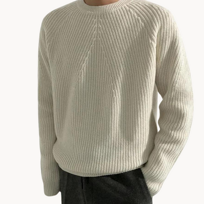 Maglione Uomo Costine Leggero Morbido Classico