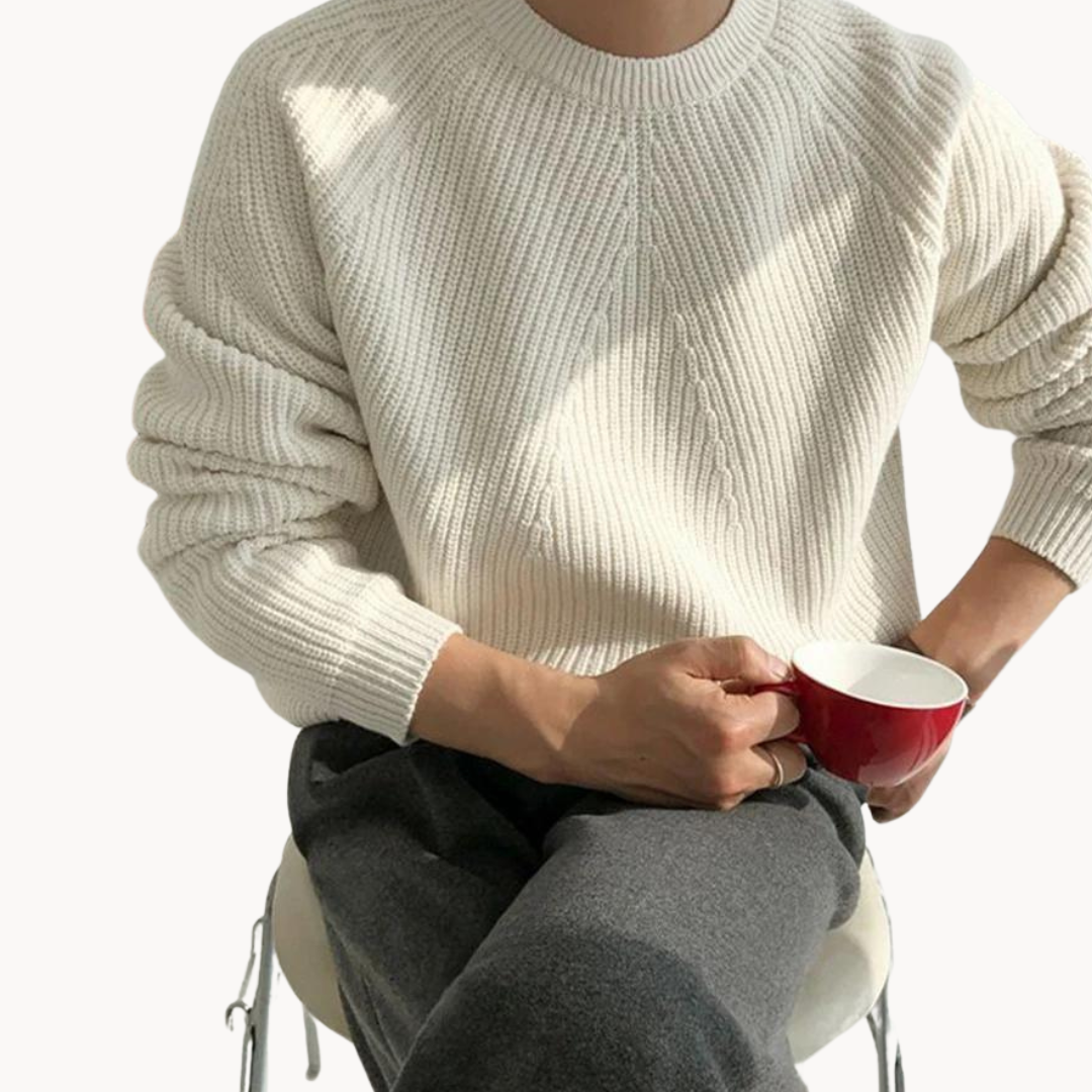 Maglione Uomo Costine Leggero Morbido Classico