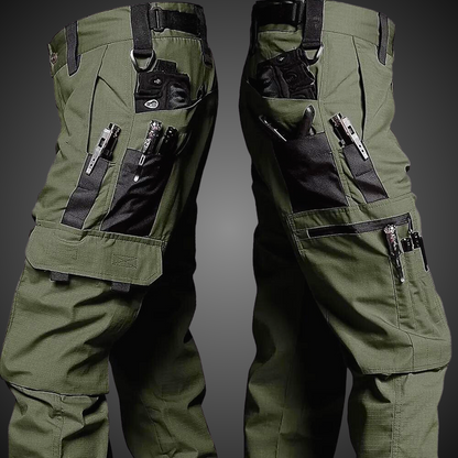 Pantaloni Tattici Uomo Tessuto Resistente Vestibilità Regolare