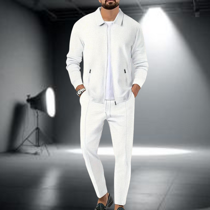 Tuta Sportiva Uomo Giacca con Zip e Pantaloni Leggeri