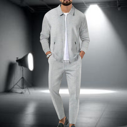 Tuta Sportiva Uomo Giacca con Zip e Pantaloni Leggeri