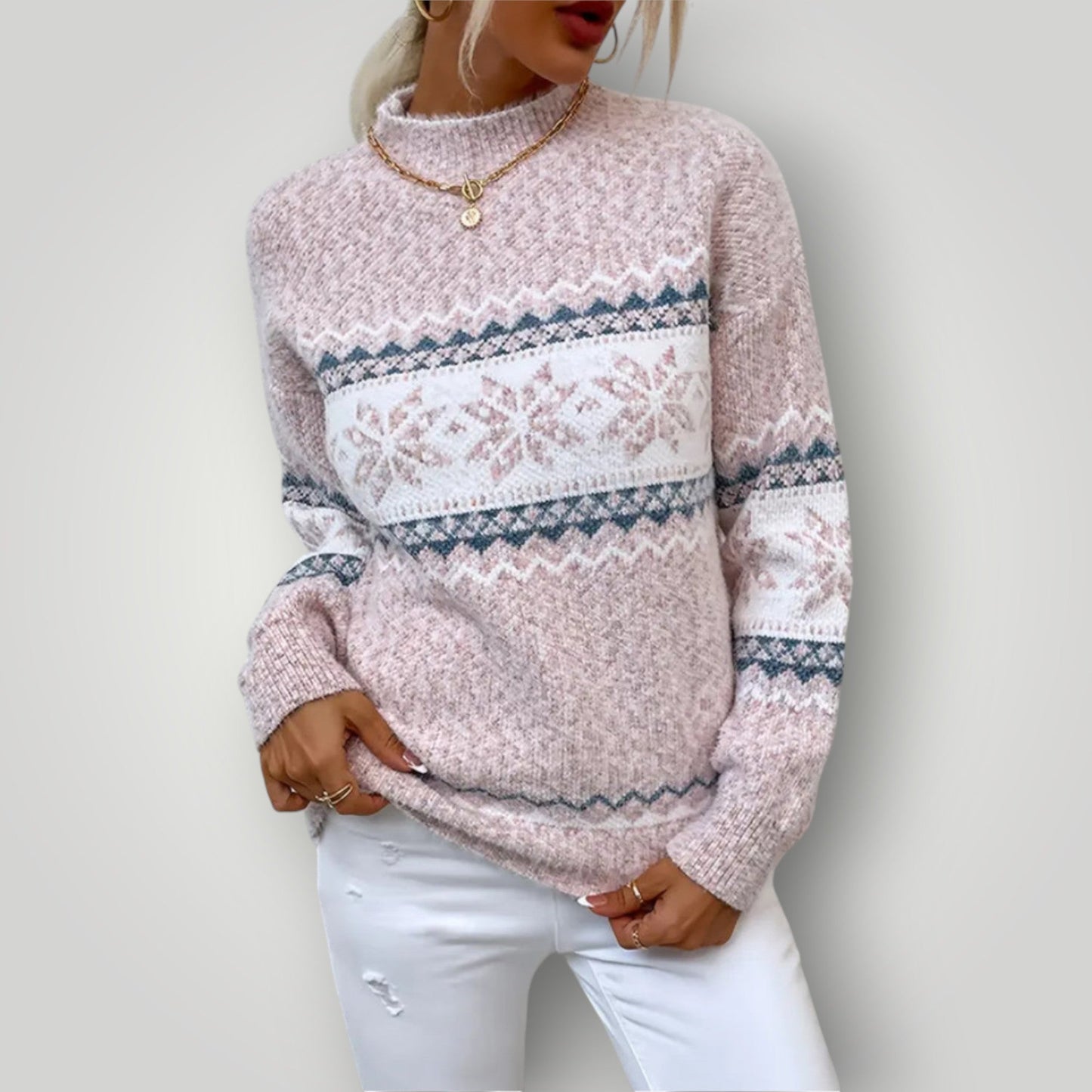 Maglione Invernale Donna Caldo Manica Lunga Comodo