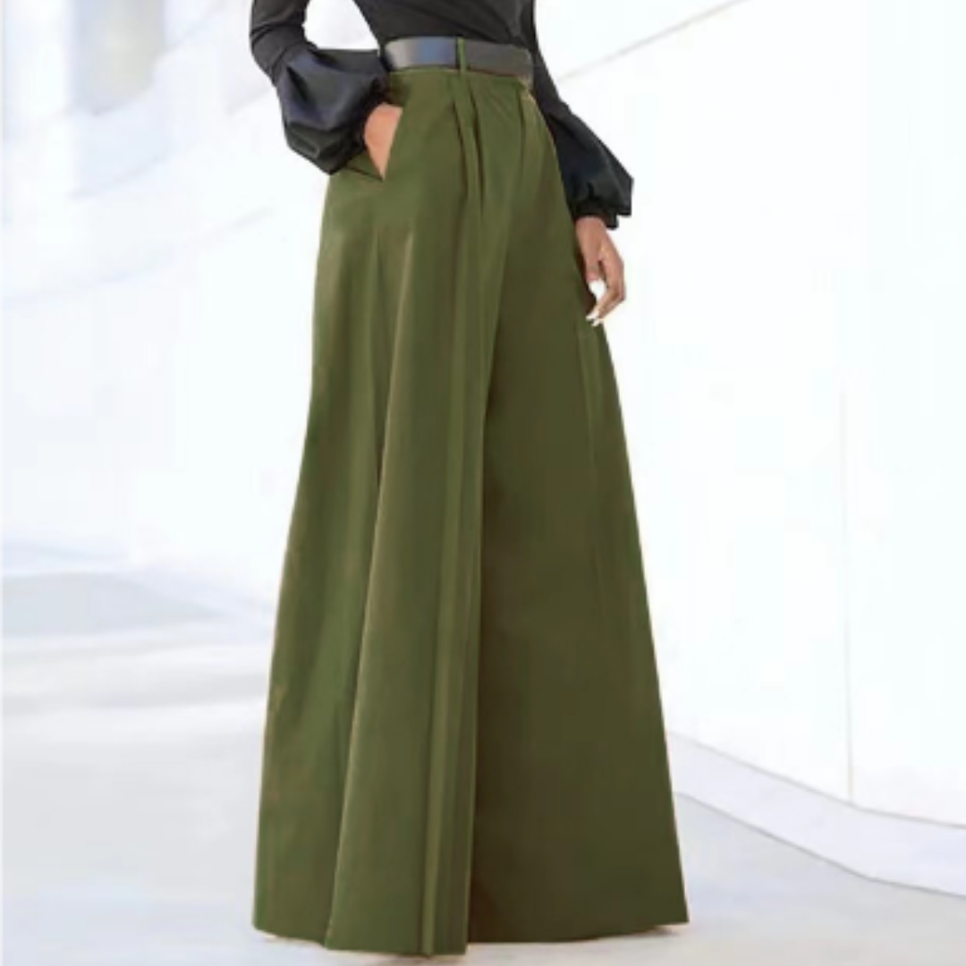 Pantaloni Palazzo Donna Vita Alta Gamba Larga - Brentozzi