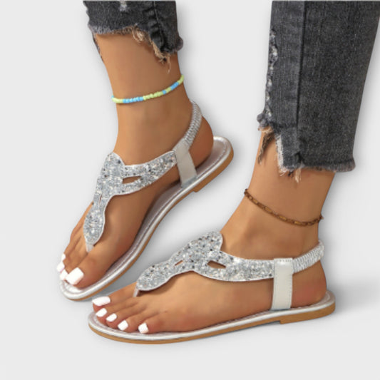 Sandali Donna Ortopedici con Cristalli Eleganti - Brentozzi