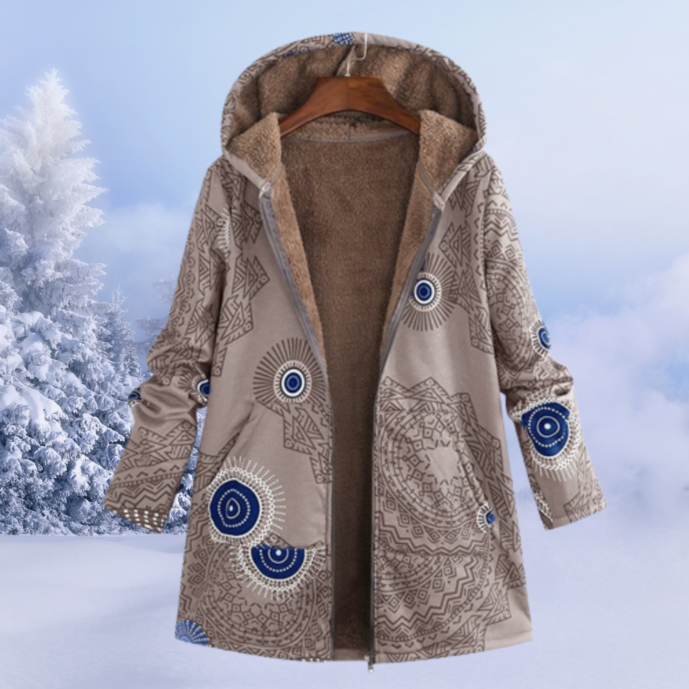 Set Abbigliamento Donna Stampa Floreale Caldo Invernale