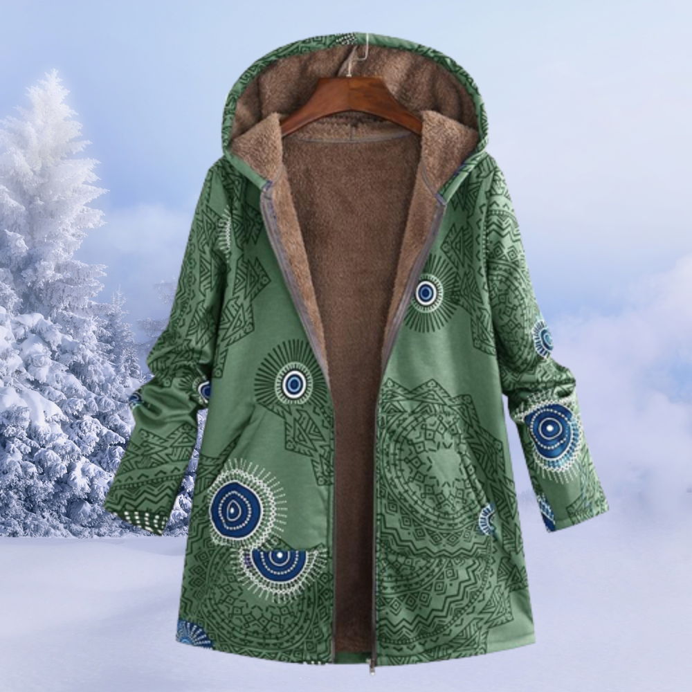 Set Abbigliamento Donna Stampa Floreale Caldo Invernale