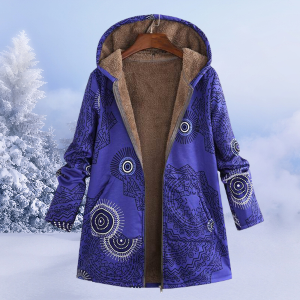 Set Abbigliamento Donna Stampa Floreale Caldo Invernale