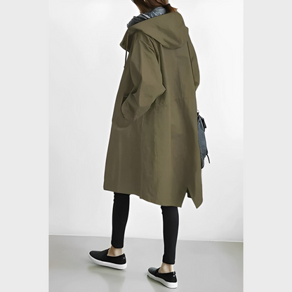 Giacca Antivento Unisex con Cappuccio DuraCoat Lunga