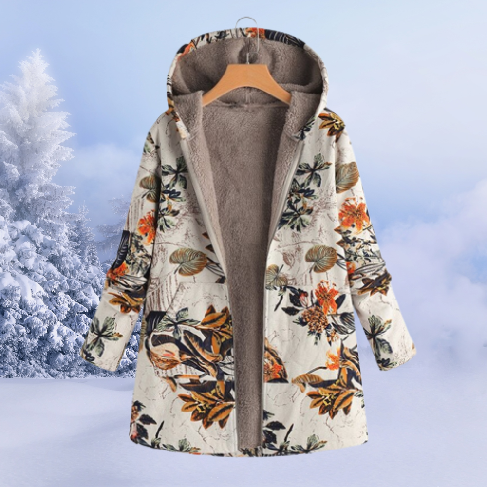Set Abbigliamento Donna Stampa Floreale Caldo Invernale