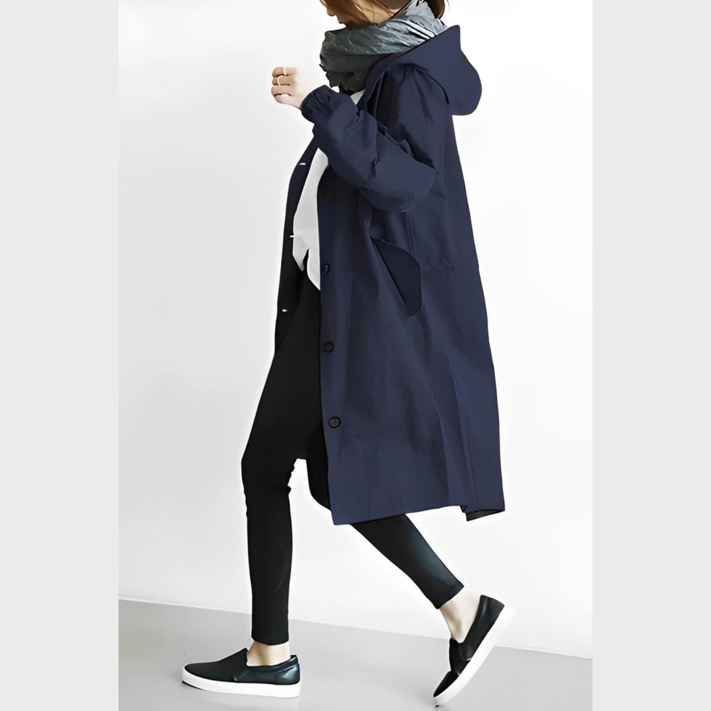 Giacca Antivento Unisex con Cappuccio DuraCoat Lunga