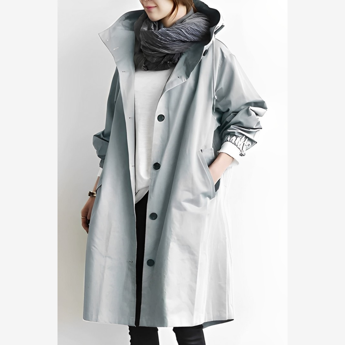 Giacca Antivento Unisex con Cappuccio DuraCoat Lunga