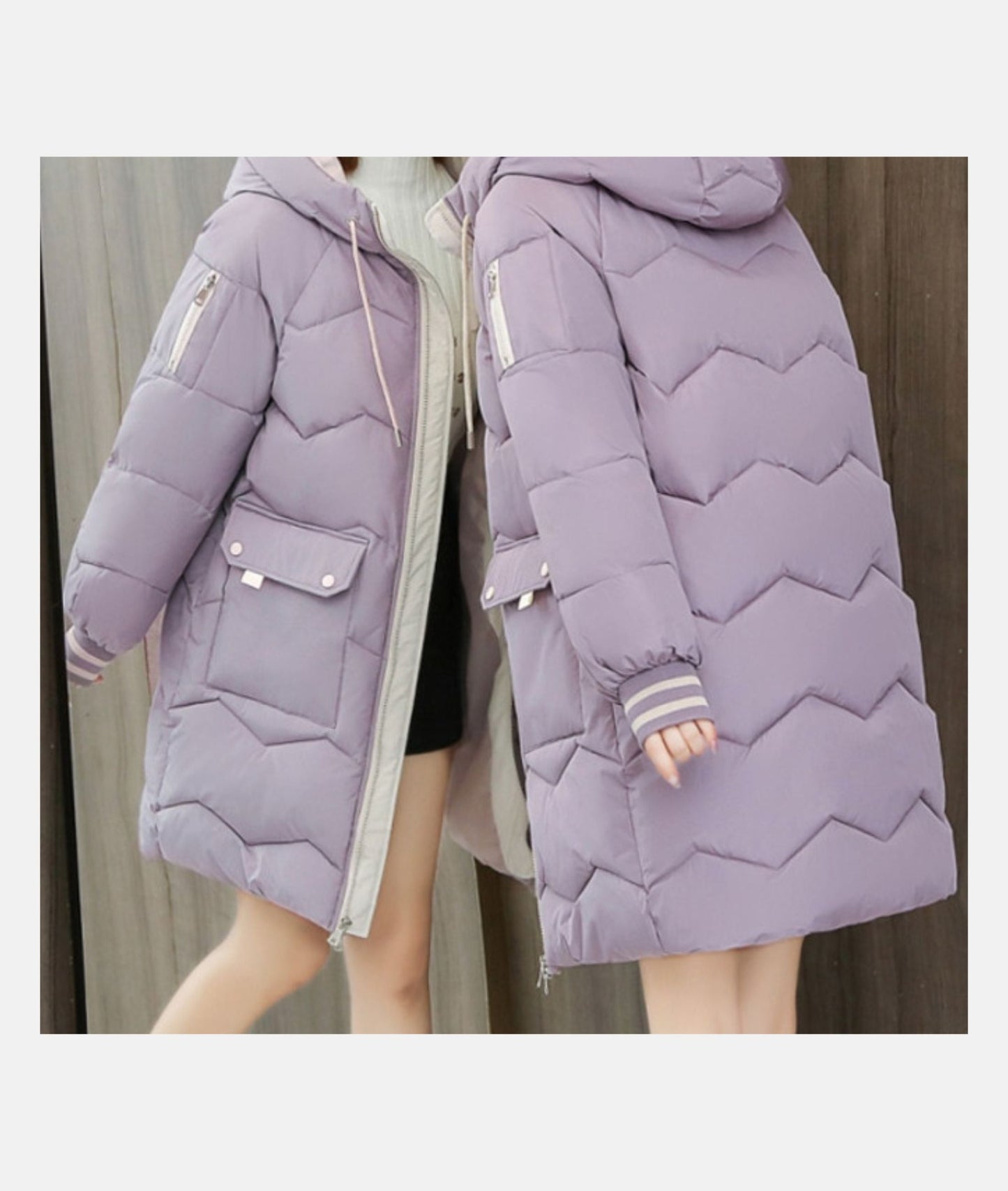 Giacca Invernale Donna Elegante Vestibilità Slim