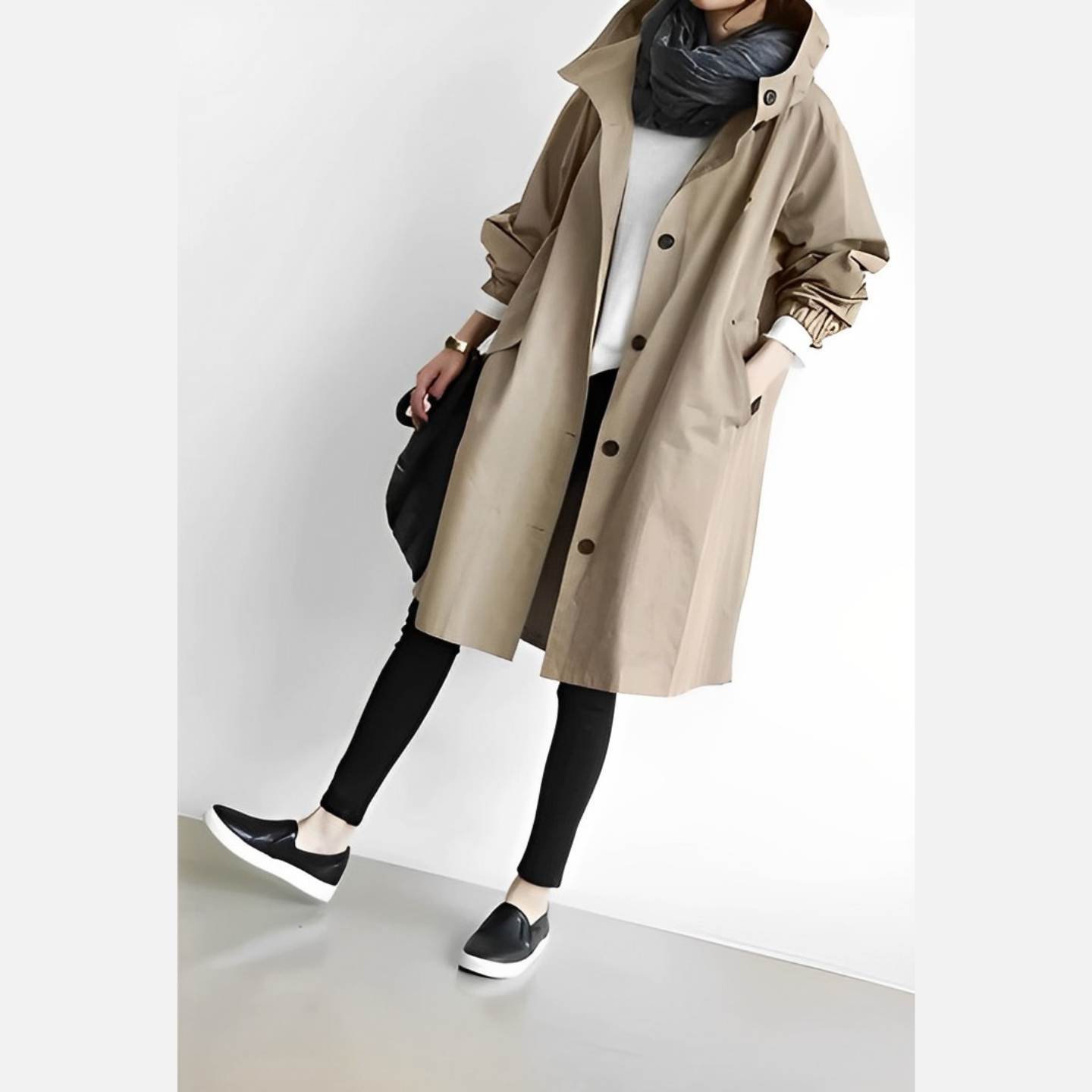 Giacca Antivento Unisex con Cappuccio DuraCoat Lunga