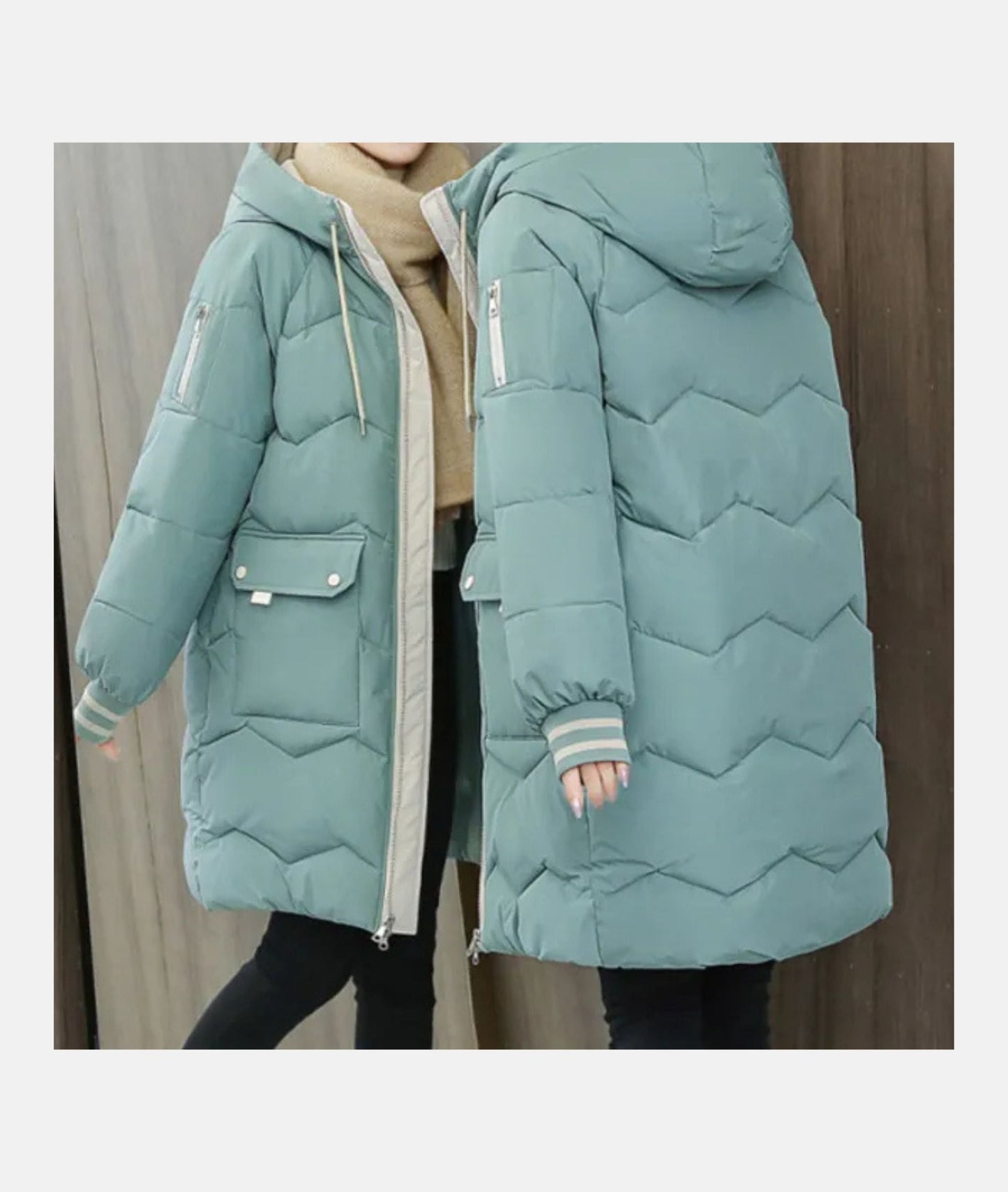 Giacca Invernale Donna Elegante Vestibilità Slim