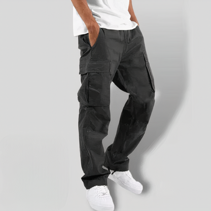 Pantaloni Cargo Uomo Casual Funzionali Taglio Regular