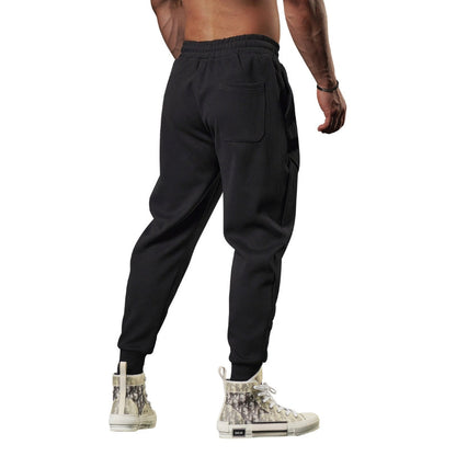 Pantaloni Jogging Uomo Fleece Leggero Cargo Taglio Tapered