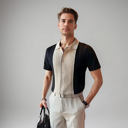 Camicia Uomo Manica Corta Classica Cotone