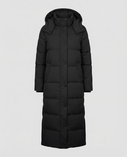 Piumino Donna Extra Lungo Imbottito Caldo