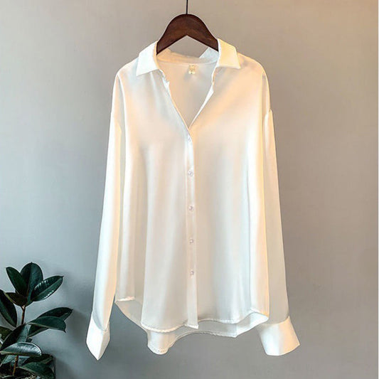 Blusa Donna in Satin Manica Lunga - Brentozzi