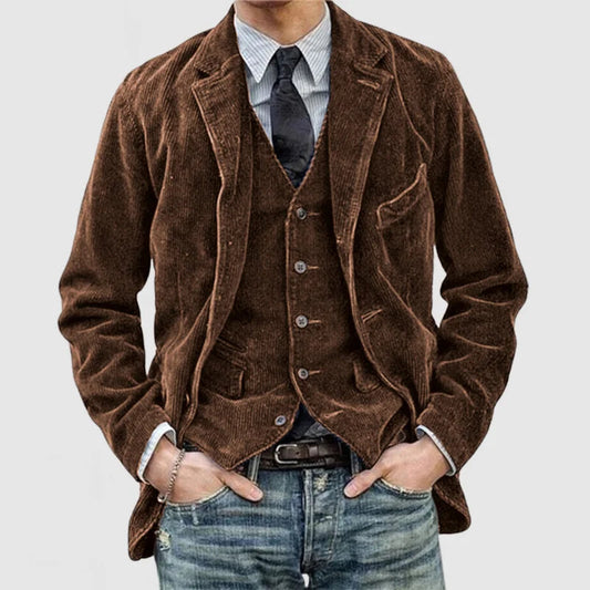 Giacca e Gilet Uomo Stile Vintage Vestibilità Classica - Vesarelli