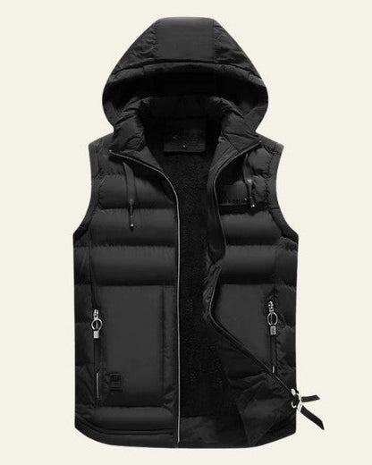 Varex | Gilet Piumino Con Cappuccio Uomo Zip Front Senza Maniche 3
