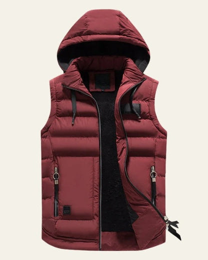 Varex | Gilet Piumino Con Cappuccio Uomo Zip Front Senza Maniche 4