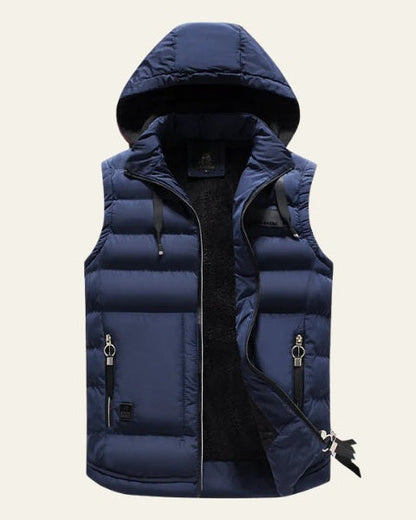 Varex | Gilet Piumino Con Cappuccio Uomo Zip Front Senza Maniche 5