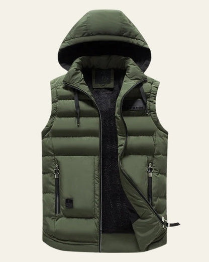Varex | Gilet Piumino Con Cappuccio Uomo Zip Front Senza Maniche 7