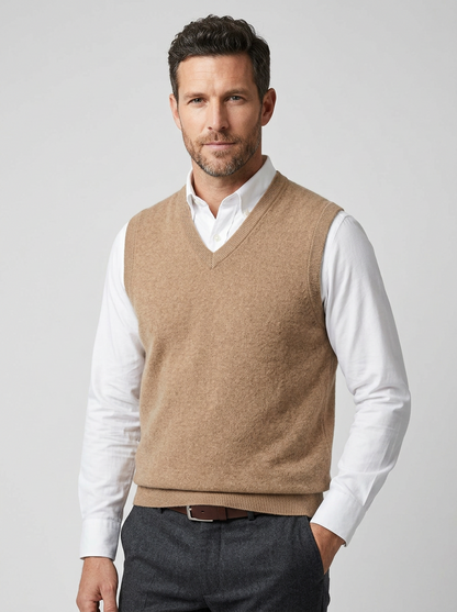 Vesto | Gilet Uomo Scollo a V Maglia Slim Fit Senza Maniche 1