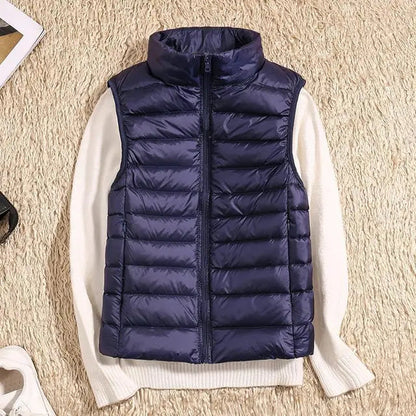 Virel | Gilet Puffer Donna Trapuntato Con Zip Collo Alto 12