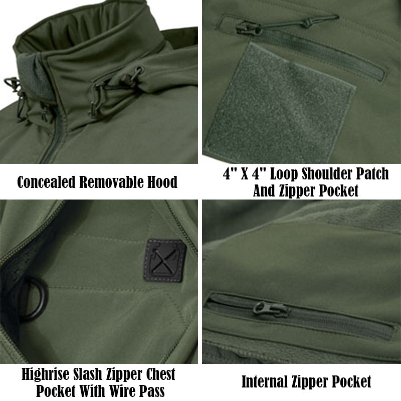 Giacca Softshell Uomo Impermeabile Antivento Outdoor