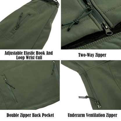 Giacca Softshell Uomo Impermeabile Antivento Outdoor