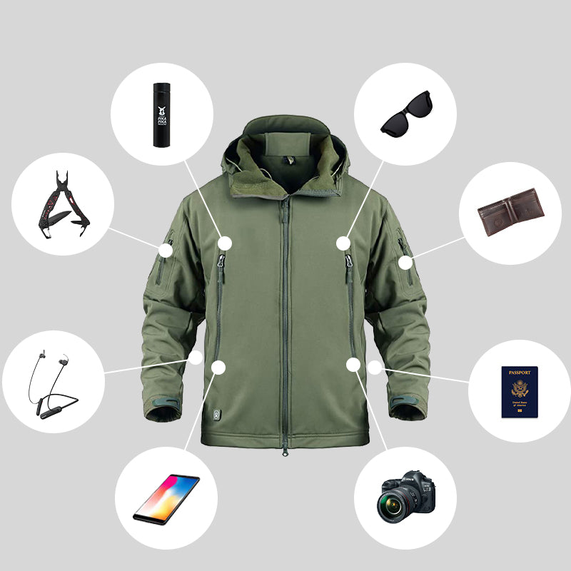 Giacca Softshell Uomo Impermeabile Antivento Outdoor