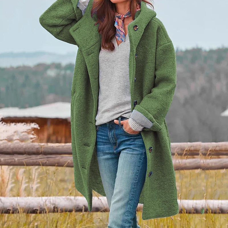 Cappotto Lungo Donna in Corda Vestibilità Classica - Brentozzi
