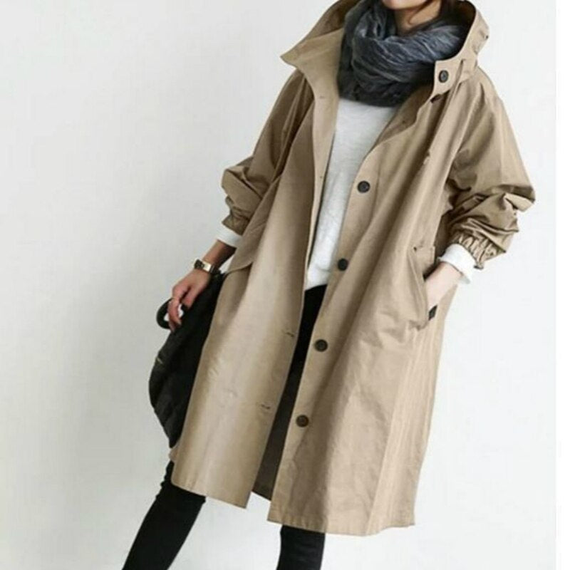 Trench Coat Donna Lungo Stile Classico