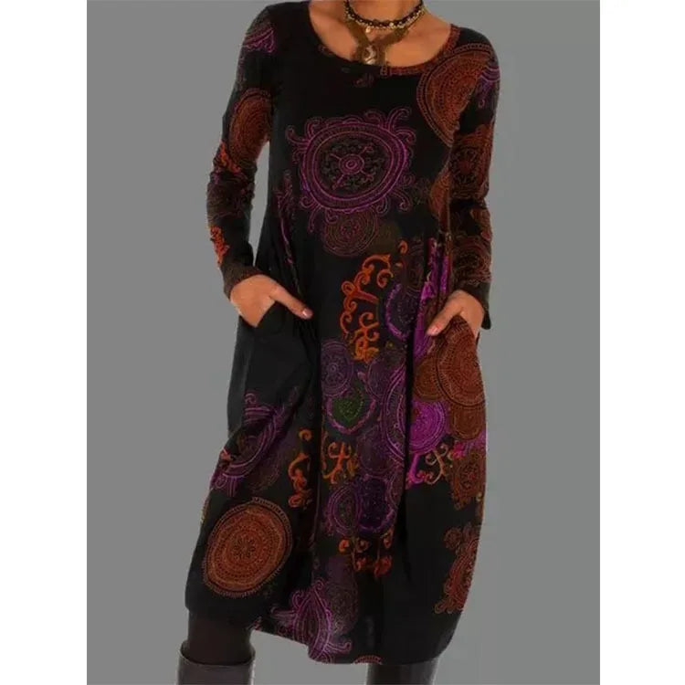 Abito Midi Donna Elegante Invernale