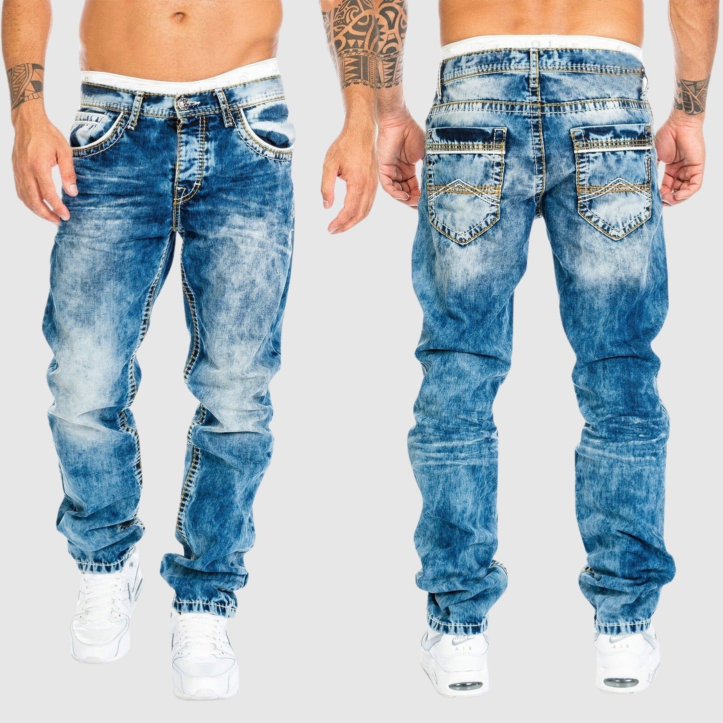 Jeans Uomo Taglio Largo Vestibilità Comoda - Brentozzi