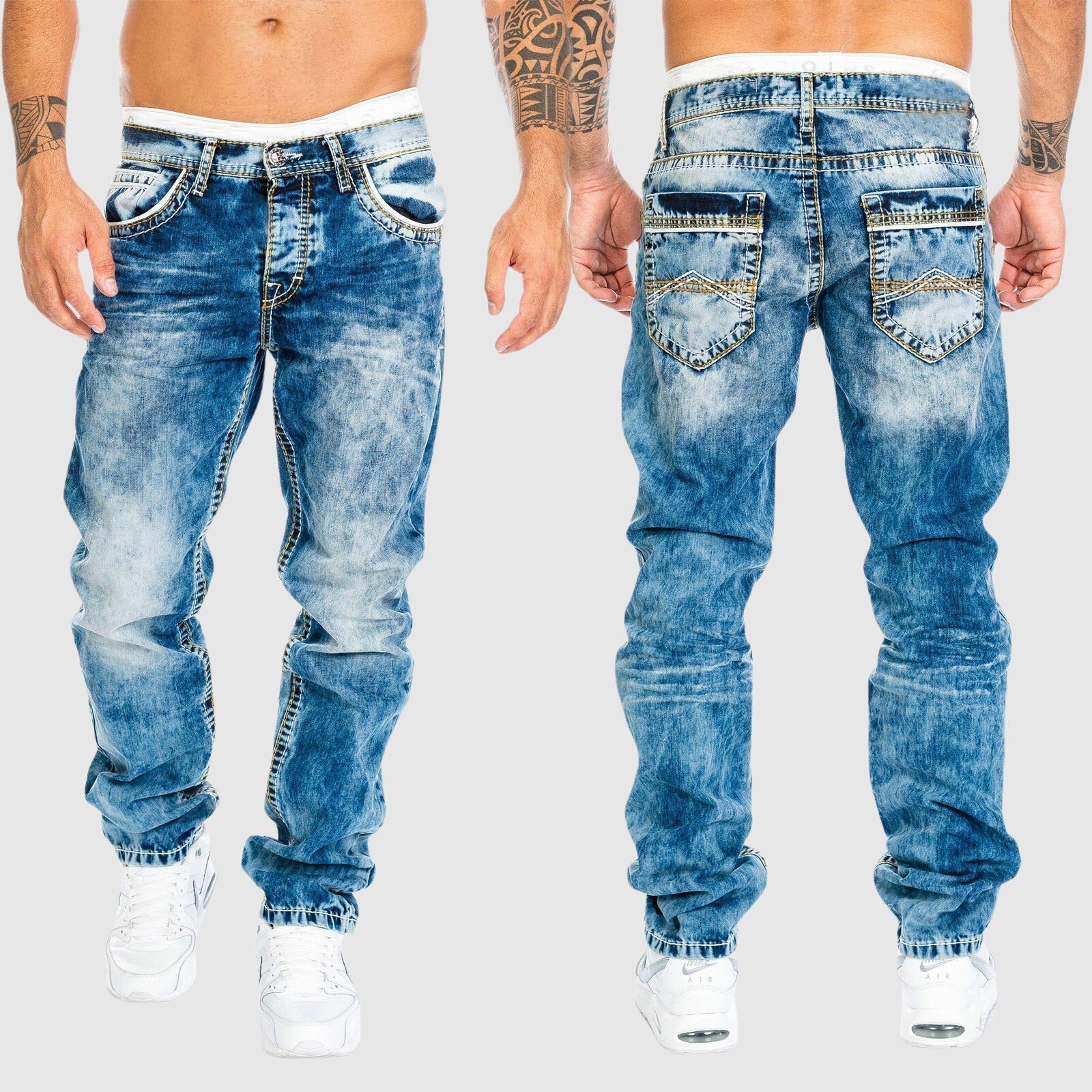Jeans Uomo Taglio Largo Vestibilità Comoda - Brentozzi