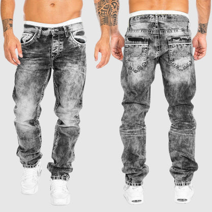 Jeans Uomo Taglio Largo Vestibilità Comoda