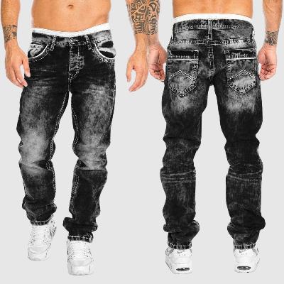 Jeans Uomo Taglio Largo Vestibilità Comoda