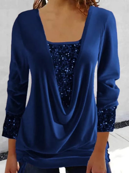 Camicia Donna con Tessuto Strutturato Regular Fit