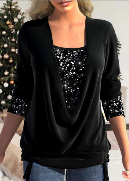 Camicia Donna con Tessuto Strutturato Regular Fit