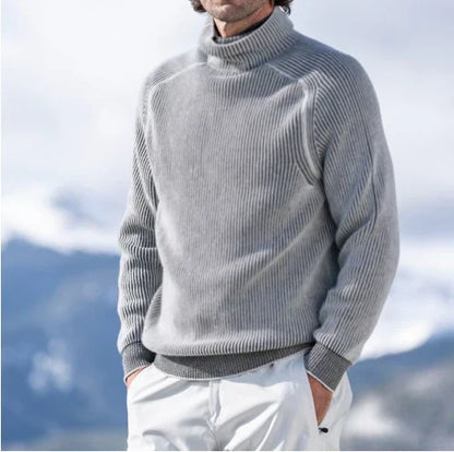 Maglione Uomo Dolcevita Lineare Vestibilità Regolare