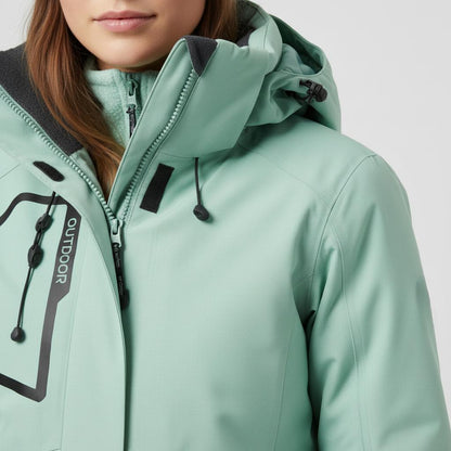 Completo Sci Donna Giacca con Cappuccio e Pantaloni Abbinati