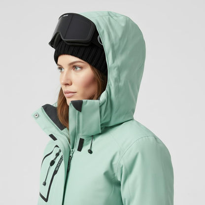 Completo Sci Donna Giacca con Cappuccio e Pantaloni Abbinati