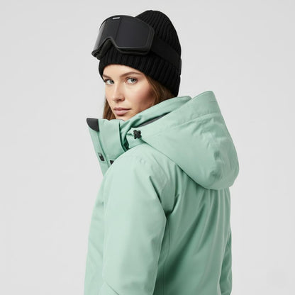 Completo Sci Donna Giacca con Cappuccio e Pantaloni Abbinati